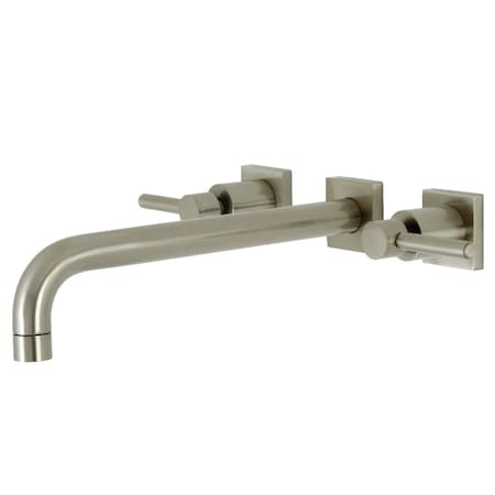 Kingston Brass KS6058DL Wall Mount Tub Faucet, Brushed Nickel KS6058DL